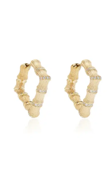 Yvonne Léon Bamboo Earrings | Thumbnail 3 Yvonne Léon Bamboo Earrings | Thumbnail 3