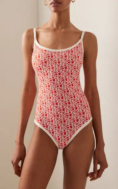 Moncler Logo One-Piece Swimsuit | Thumbnail 2 Moncler Logo One-Piece Swimsuit | Thumbnail 2