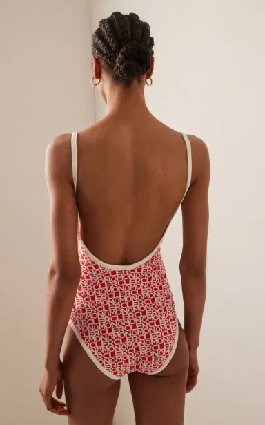 Moncler Logo One-Piece Swimsuit | Thumbnail 3 Moncler Logo One-Piece Swimsuit | Thumbnail 3