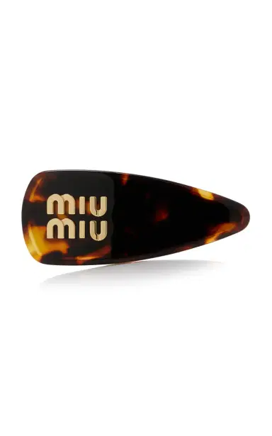 Miu Miu Acrylic Hair Barrette | Thumbnail 1 Miu Miu Acrylic Hair Barrette | Thumbnail 1