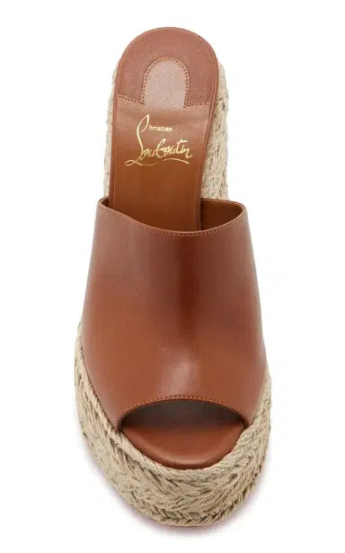 Christian Louboutin Ariella 130mm Leather Wedge Sandals | Thumbnail 3 Christian Louboutin Ariella 130mm Leather Wedge Sandals | Thumbnail 3