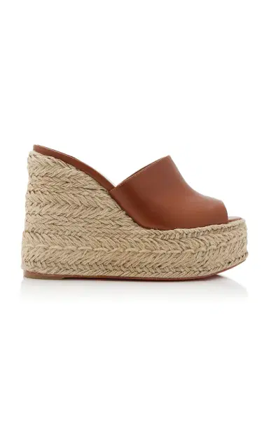 Christian Louboutin Ariella 130mm Leather Wedge Sandals | Thumbnail 6 Christian Louboutin Ariella 130mm Leather Wedge Sandals | Thumbnail 6