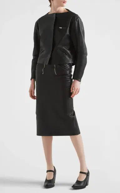 Prada Leather Pencil Skirt | Thumbnail 2 Prada Leather Pencil Skirt | Thumbnail 2