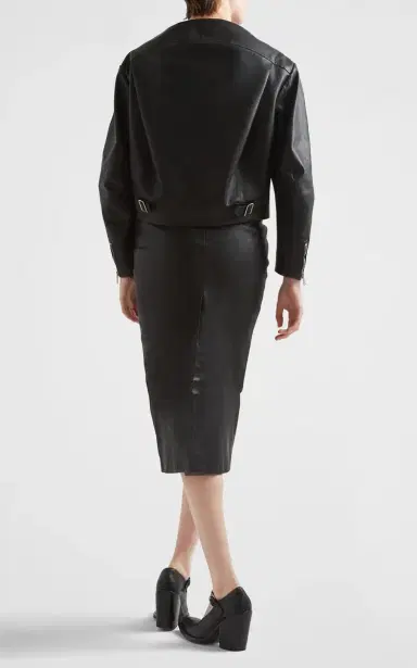 Prada Leather Pencil Skirt | Thumbnail 3 Prada Leather Pencil Skirt | Thumbnail 3