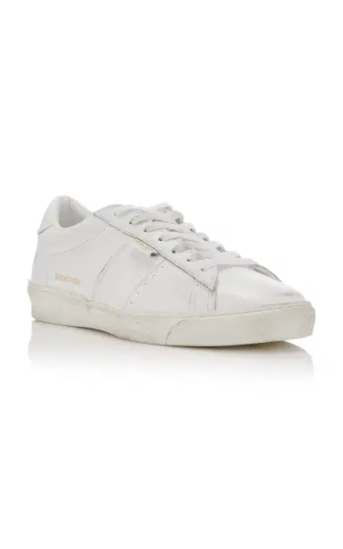 Golden Goose Match Star Leather Sneakers | Thumbnail 4 Golden Goose Match Star Leather Sneakers | Thumbnail 4