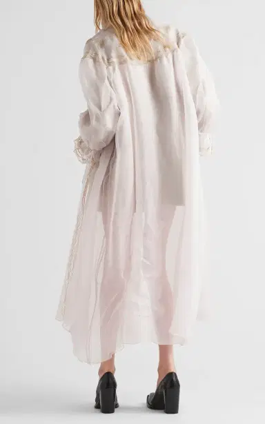 Prada Embroidered Nylon Over Shirt | Thumbnail 3 Prada Embroidered Nylon Over Shirt | Thumbnail 3