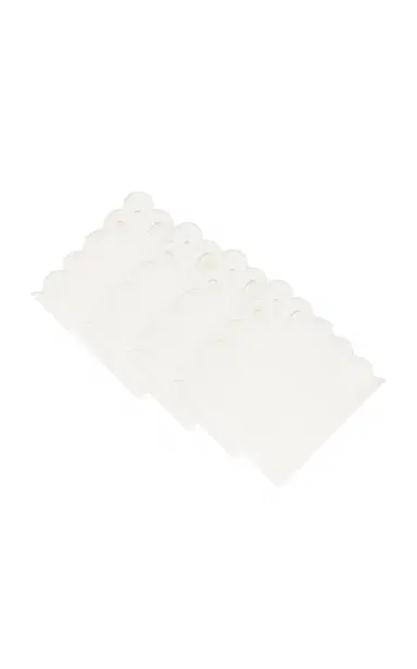 Moda Domus Set-of-Four Handcrafted Linen Napkins - Blue | Thumbnail 2 Moda Domus Set-of-Four Handcrafted Linen Napkins - Blue | Thumbnail 2
