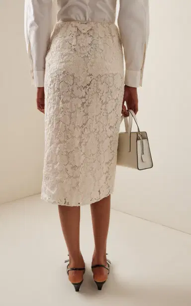Prada Lace Midi Pencil Skirt | Thumbnail 4 Prada Lace Midi Pencil Skirt | Thumbnail 4