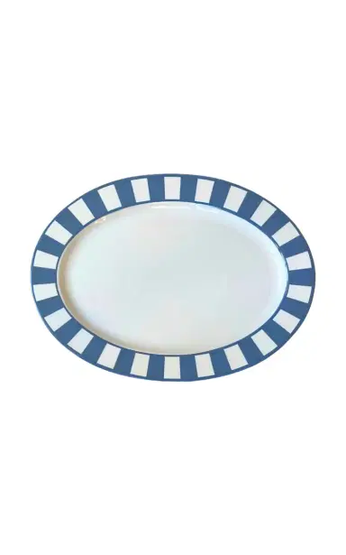 THE LINO Essentials Navy-white Serving Plate - Navy | Thumbnail 4 THE LINO Essentials Navy-white Serving Plate - Navy | Thumbnail 4