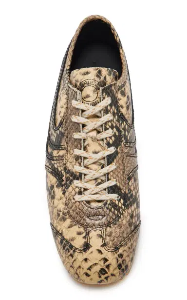 Dries Van Noten Snake-Print Leather Sneakers | Thumbnail 3 Dries Van Noten Snake-Print Leather Sneakers | Thumbnail 3