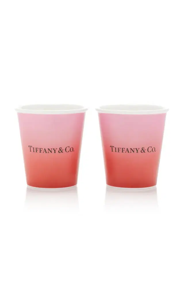 Set-of-Two Bone China Coffee Cups - Multi Set-of-Two Bone China Coffee Cups - Multi