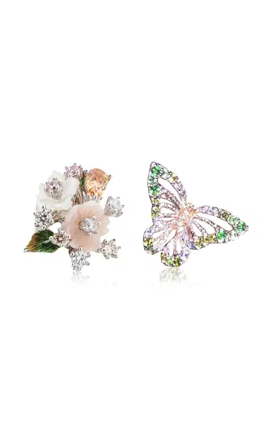 Anabela Chan 18K Gold And Rhodium Vermeil Butterfly Bouquet Studs | Thumbnail 1 Anabela Chan 18K Gold And Rhodium Vermeil Butterfly Bouquet Studs | Thumbnail 1