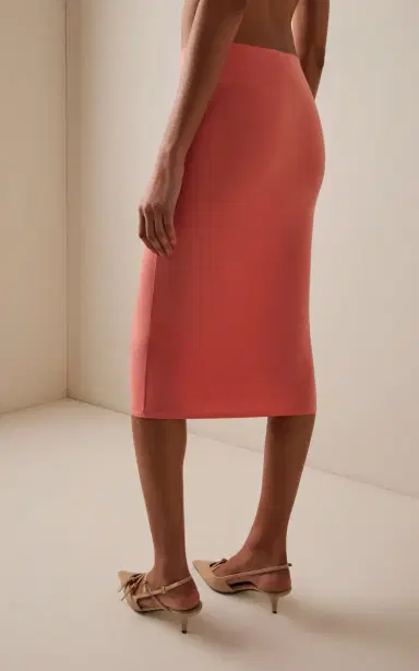 ALFIE Exclusive Tube Rib-Knit Midi Skirt | Thumbnail 4 ALFIE Exclusive Tube Rib-Knit Midi Skirt | Thumbnail 4