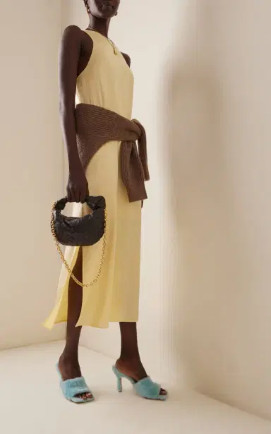Bottega Veneta Stretch Fur Mule Sandals | Thumbnail 3 Bottega Veneta Stretch Fur Mule Sandals | Thumbnail 3