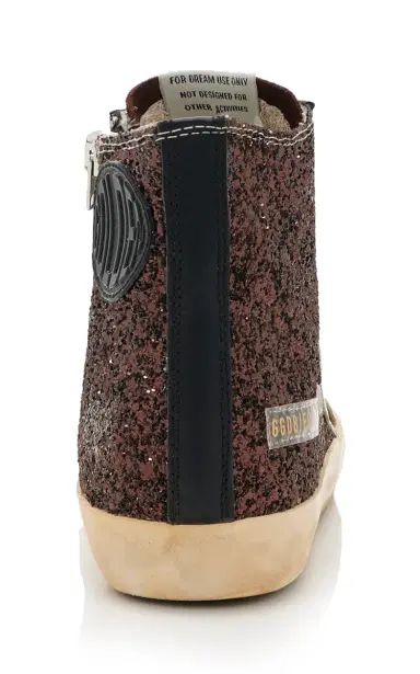 Golden Goose Francy Penstar Suede-Trimmed Glittered Sneakers | Thumbnail 5 Golden Goose Francy Penstar Suede-Trimmed Glittered Sneakers | Thumbnail 5