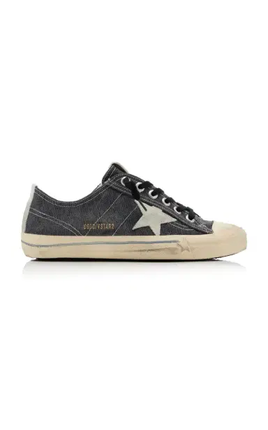 Golden Goose V-Star 2 Suede-Trimmed Canvas Sneakers | Thumbnail 6 Golden Goose V-Star 2 Suede-Trimmed Canvas Sneakers | Thumbnail 6