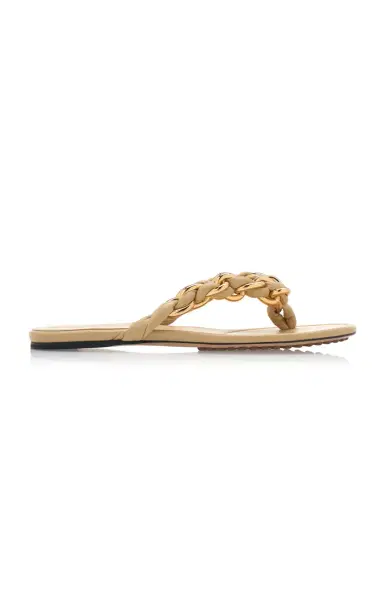Bottega Veneta Dot Lagoon Chain Flat Sandals | Thumbnail 1 Bottega Veneta Dot Lagoon Chain Flat Sandals | Thumbnail 1