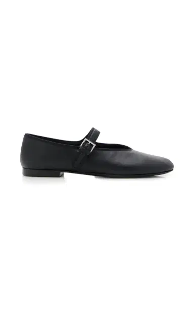The Row Boheme Leather Mary Jane Flats | Thumbnail 1 The Row Boheme Leather Mary Jane Flats | Thumbnail 1
