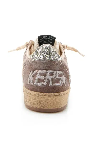 Golden Goose Ball Star Glittered Leather-Trimmed Mesh Sneakers | Thumbnail 5 Golden Goose Ball Star Glittered Leather-Trimmed Mesh Sneakers | Thumbnail 5