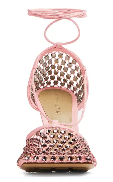 Bottega Veneta Stretch Lace-Up Crystal Sandals | Thumbnail 5 Bottega Veneta Stretch Lace-Up Crystal Sandals | Thumbnail 5