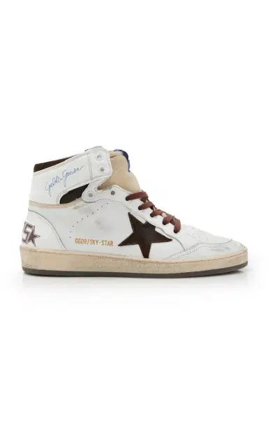 Golden Goose Sky Star Leather Sneakers | Thumbnail 1 Golden Goose Sky Star Leather Sneakers | Thumbnail 1