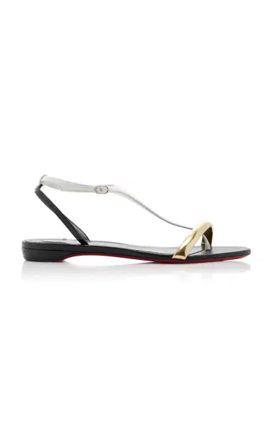 Christian Louboutin Athinita Hardware-Detailed Leather Sandals | Thumbnail 1 Christian Louboutin Athinita Hardware-Detailed Leather Sandals | Thumbnail 1