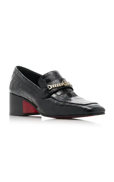 Christian Louboutin MJ Moc 50mm Croc-Embossed Leather Pumps | Thumbnail 5 Christian Louboutin MJ Moc 50mm Croc-Embossed Leather Pumps | Thumbnail 5