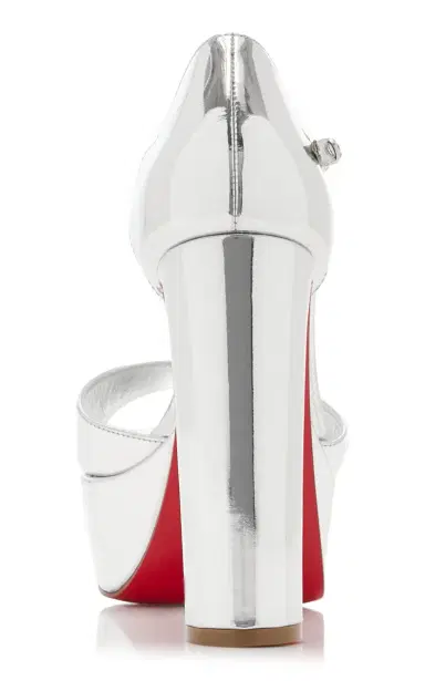 Christian Louboutin Sandaloo 130mm Mirrored Leather Platform Sandals | Thumbnail 4 Christian Louboutin Sandaloo 130mm Mirrored Leather Platform Sandals | Thumbnail 4