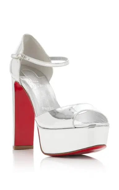 Christian Louboutin Sandaloo 130mm Mirrored Leather Platform Sandals | Thumbnail 5 Christian Louboutin Sandaloo 130mm Mirrored Leather Platform Sandals | Thumbnail 5