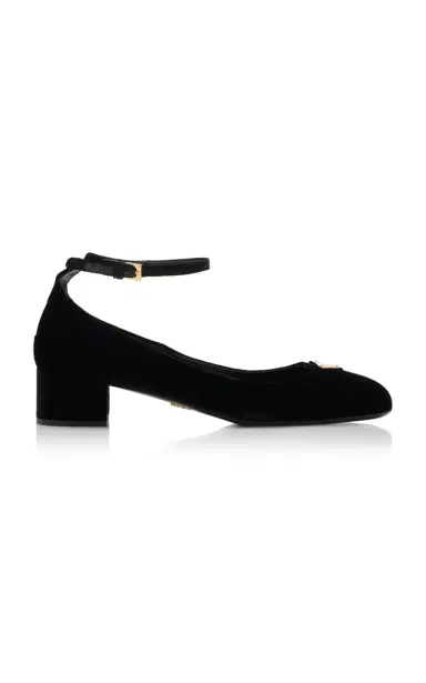 Prada Velvet Pumps | Thumbnail 1 Prada Velvet Pumps | Thumbnail 1