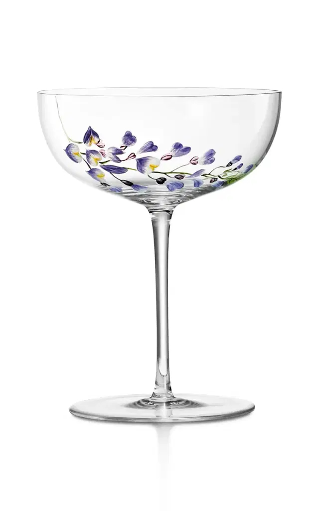 Wisteria Glass Champagne Coupe - Clear Wisteria Glass Champagne Coupe - Clear