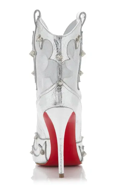 Christian Louboutin Bootytiag 100mm Metallic Leather Western Boots | Thumbnail 5 Christian Louboutin Bootytiag 100mm Metallic Leather Western Boots | Thumbnail 5