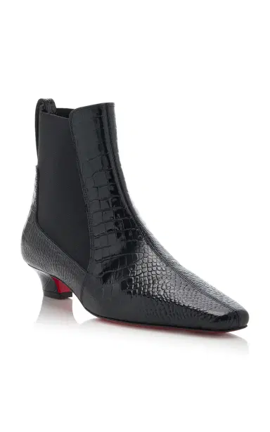 Christian Louboutin Promidavol 35mm Croc-Effect Leather Chelsea Boots | Thumbnail 4 Christian Louboutin Promidavol 35mm Croc-Effect Leather Chelsea Boots | Thumbnail 4