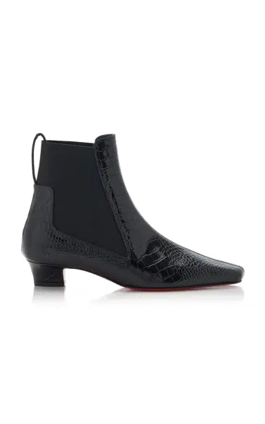 Christian Louboutin Promidavol 35mm Croc-Effect Leather Chelsea Boots | Thumbnail 1 Christian Louboutin Promidavol 35mm Croc-Effect Leather Chelsea Boots | Thumbnail 1