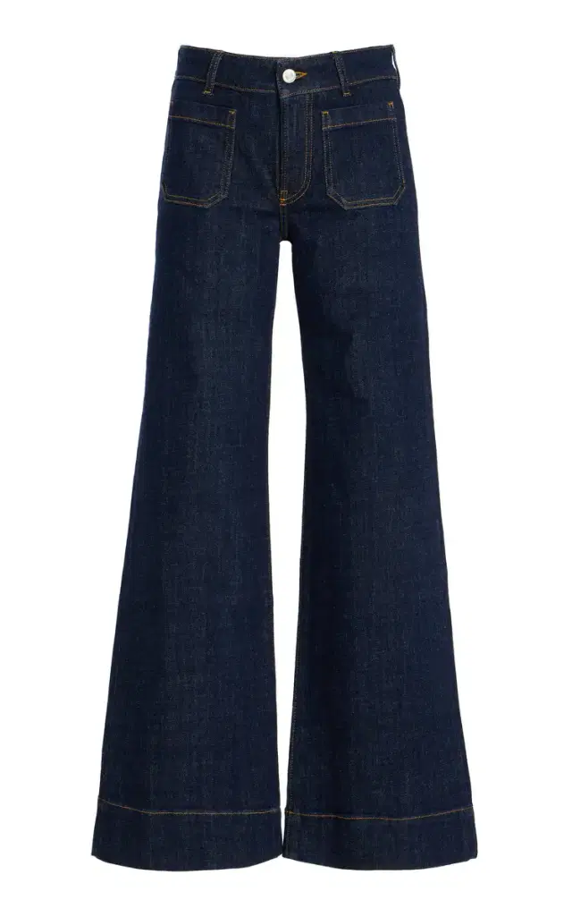 St Monica Stretch Low-Rise Flared-Leg Jeans St Monica Stretch Low-Rise Flared-Leg Jeans