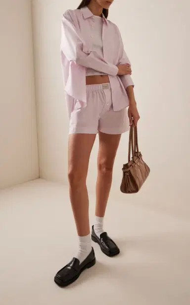 Comme Si La Classica Cotton Poplin Boxer Shorts | Thumbnail 5 Comme Si La Classica Cotton Poplin Boxer Shorts | Thumbnail 5