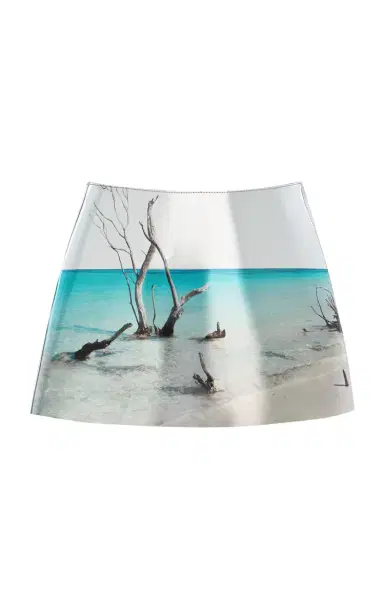 Prada Printed Leather Mini Skirt | Thumbnail 1 Prada Printed Leather Mini Skirt | Thumbnail 1