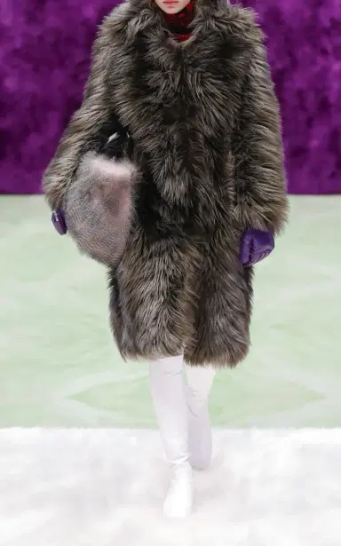 Prada Faux Fur Coat | Thumbnail 9 Prada Faux Fur Coat | Thumbnail 9