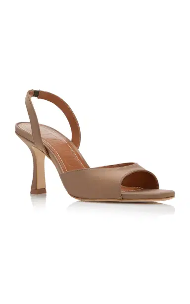 Staud Brigitte Satin Slingback Sandals | Thumbnail 4 Staud Brigitte Satin Slingback Sandals | Thumbnail 4