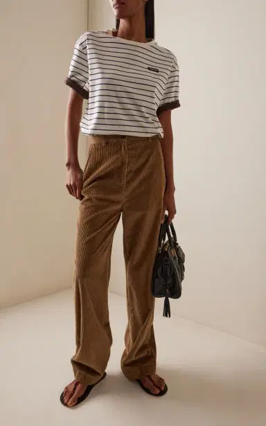 Miu Miu Cotton Jersey T-Shirt | Thumbnail 2 Miu Miu Cotton Jersey T-Shirt | Thumbnail 2
