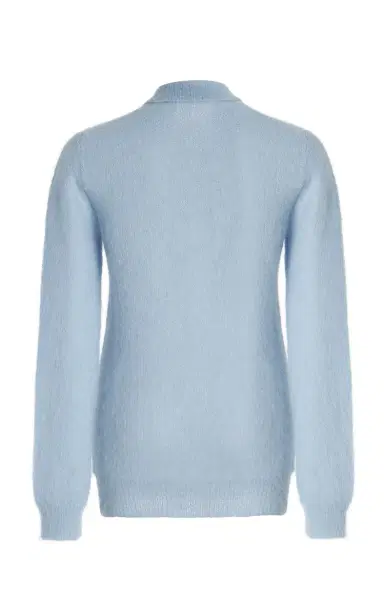Prada Mohair-Blend Knit Polo Top | Thumbnail 4 Prada Mohair-Blend Knit Polo Top | Thumbnail 4
