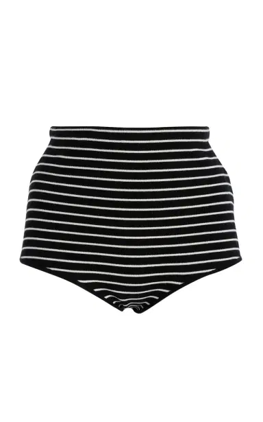 The Frankie Shop Alissa Striped Knit Briefs | Thumbnail 1 The Frankie Shop Alissa Striped Knit Briefs | Thumbnail 1