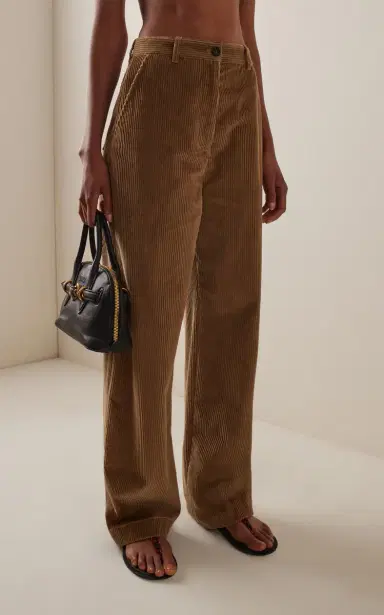 Miu Miu Cotton Courdory Pants | Thumbnail 3 Miu Miu Cotton Courdory Pants | Thumbnail 3
