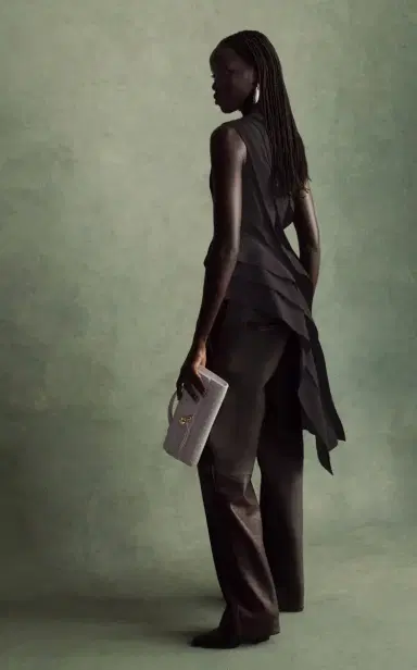 Bottega Veneta Mid-Rise Leather Barrel-Leg Pants | Thumbnail 2 Bottega Veneta Mid-Rise Leather Barrel-Leg Pants | Thumbnail 2