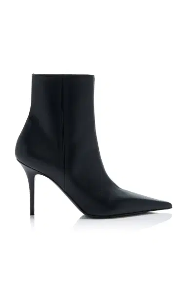 Amina Muaddi Barbara Leather Ankle Boots | Thumbnail 6 Amina Muaddi Barbara Leather Ankle Boots | Thumbnail 6