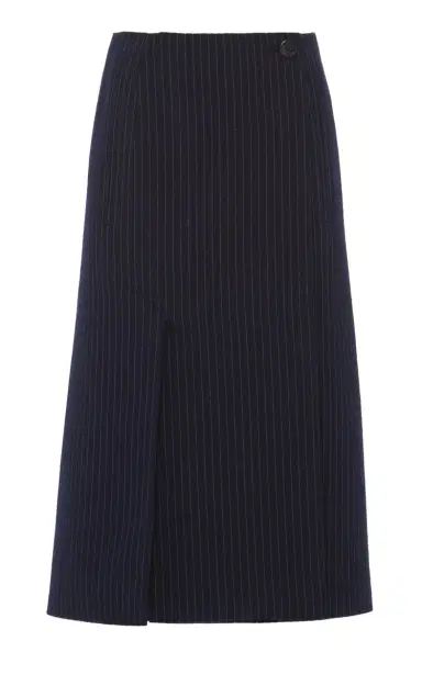 Prada Pinstriped Wool Midi Skirt | Thumbnail 5 Prada Pinstriped Wool Midi Skirt | Thumbnail 5