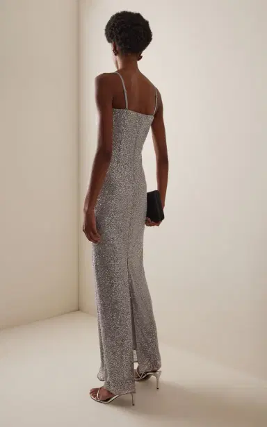 SIMKHAI Xyla Sequined Gown | Thumbnail 4 SIMKHAI Xyla Sequined Gown | Thumbnail 4