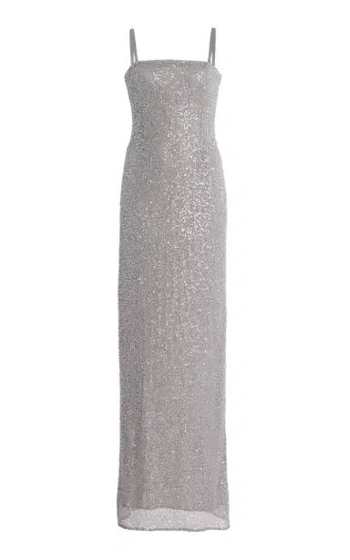 SIMKHAI Xyla Sequined Gown | Thumbnail 1 SIMKHAI Xyla Sequined Gown | Thumbnail 1
