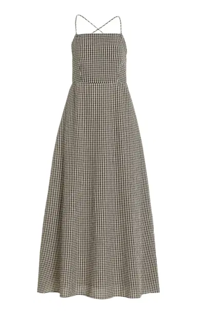 Posse Lori Open-Back Gingham Cotton Maxi Dress | Thumbnail 7 Posse Lori Open-Back Gingham Cotton Maxi Dress | Thumbnail 7