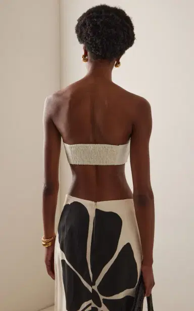 Cala de la Cruz Santa Cruz Printed Linen Bandeau Top | Thumbnail 4 Cala de la Cruz Santa Cruz Printed Linen Bandeau Top | Thumbnail 4